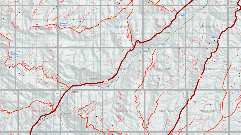 Grande Prairie Oilfield Wall Map (1:175K) - 36"W x 63"H